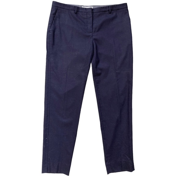 Fabiana Filippi Wool Cashmere Trouser Pants Dark Navy Blue straight leg - Picture 9 of 9